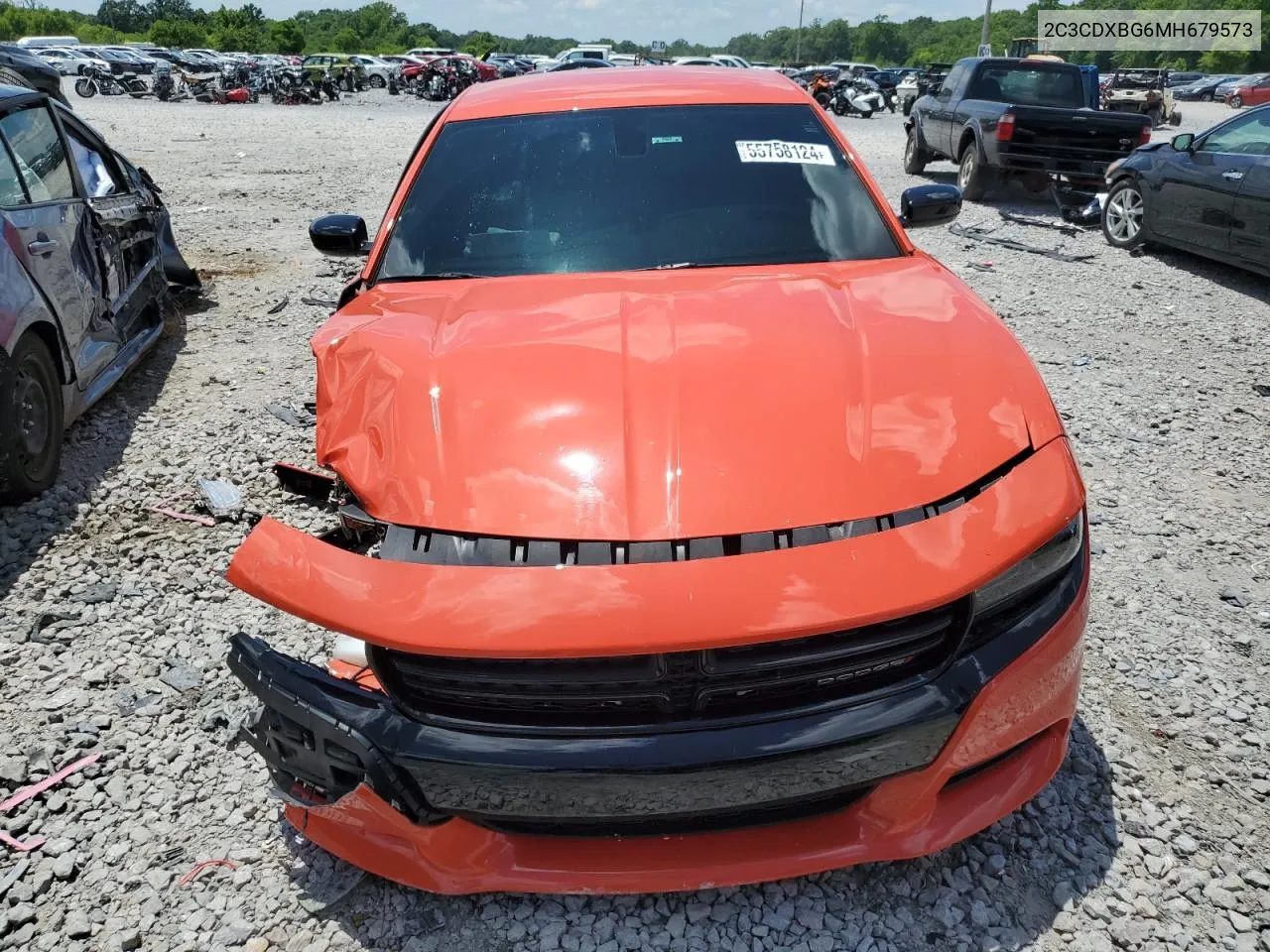 2021 Dodge Charger Sxt VIN: 2C3CDXBG6MH679573 Lot: 55758124