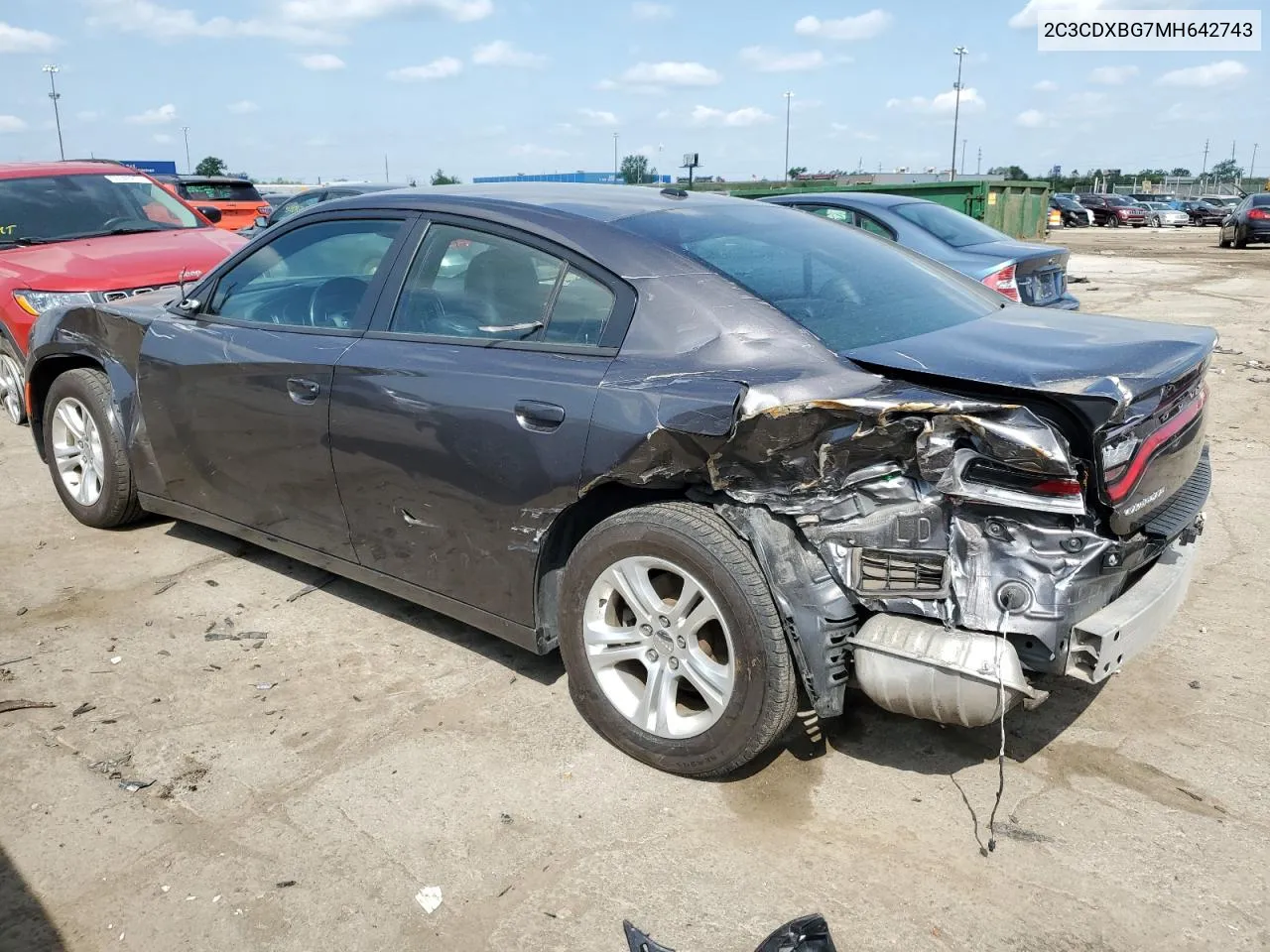 2021 Dodge Charger Sxt VIN: 2C3CDXBG7MH642743 Lot: 55917714