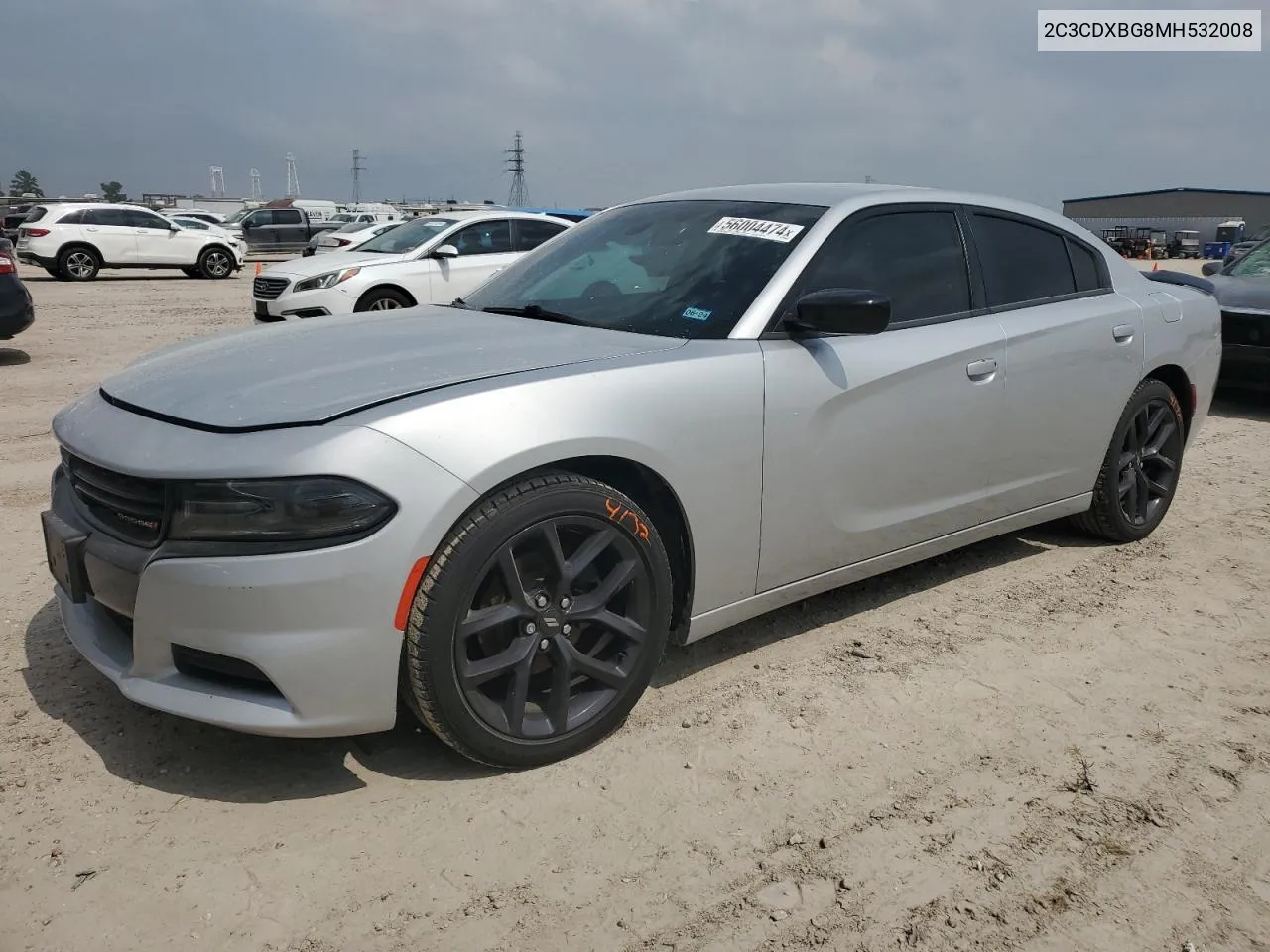 2C3CDXBG8MH532008 2021 Dodge Charger Sxt