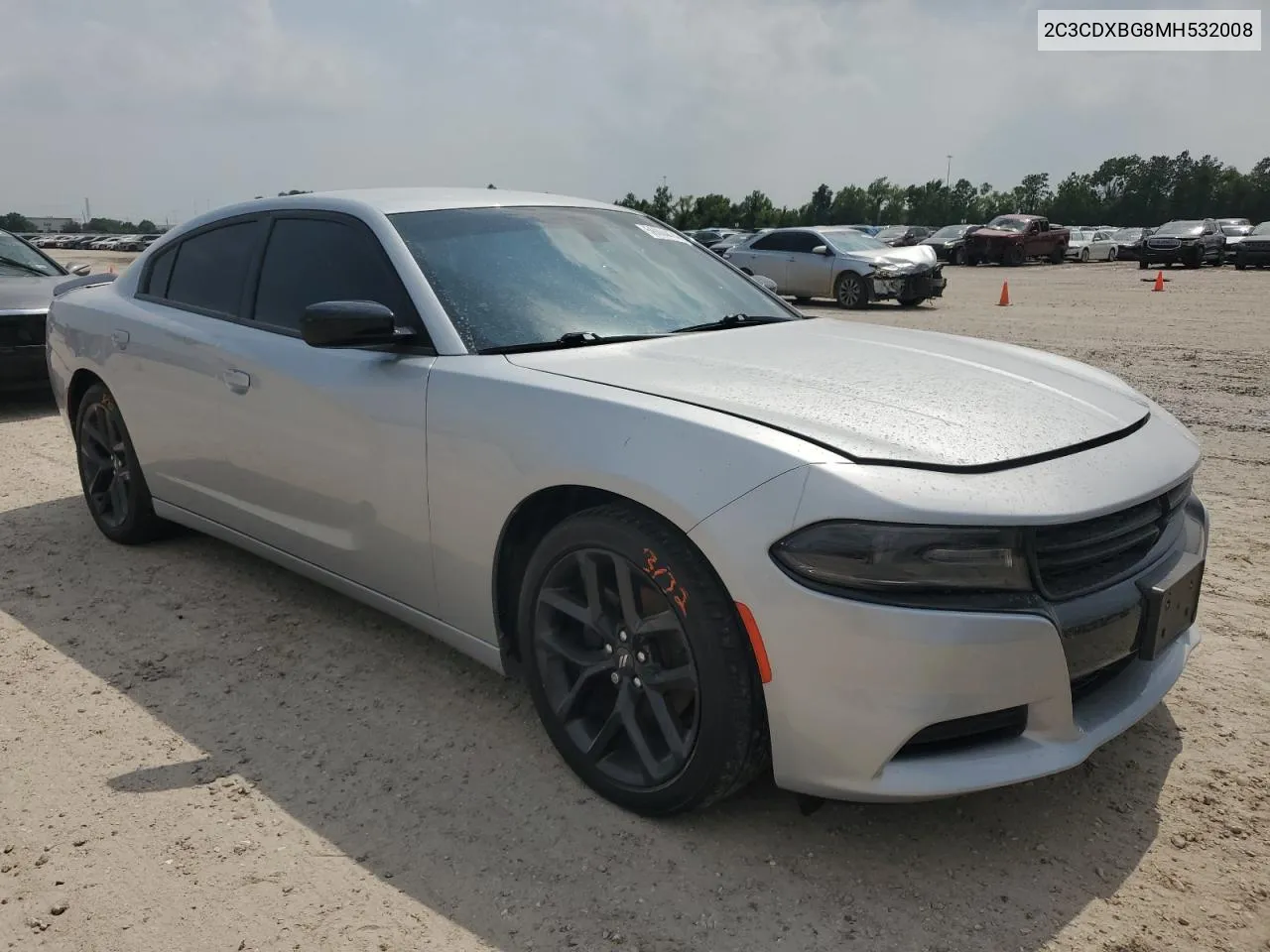 2021 Dodge Charger Sxt VIN: 2C3CDXBG8MH532008 Lot: 56004474