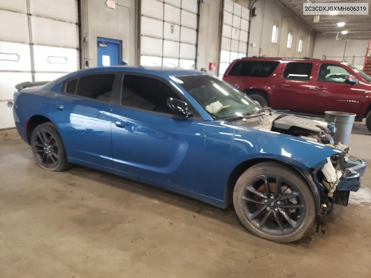 2021 Dodge Charger Sxt VIN: 2C3CDXJGXMH606319 Lot: 57222664