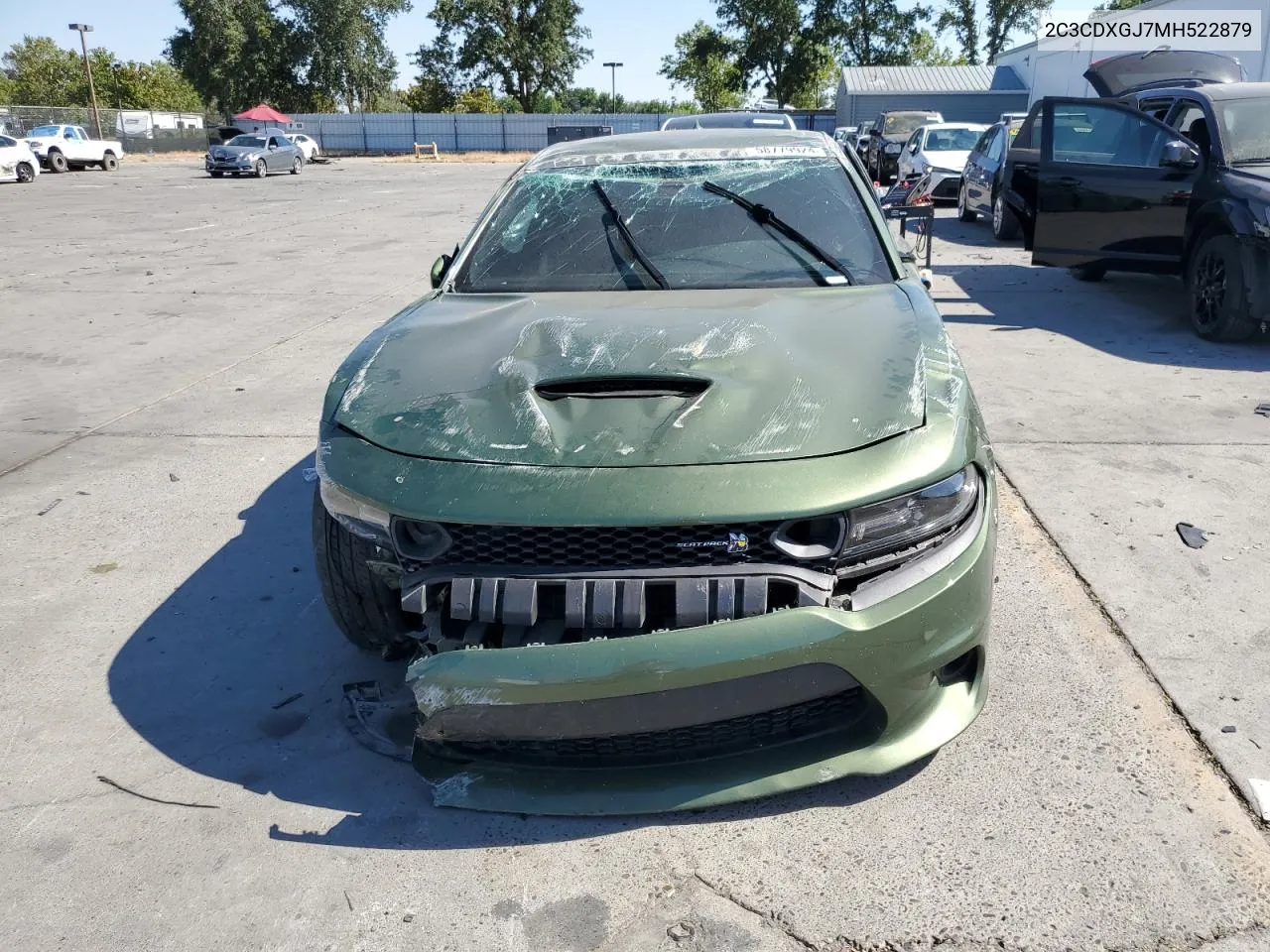 2021 Dodge Charger Scat Pack VIN: 2C3CDXGJ7MH522879 Lot: 58779924