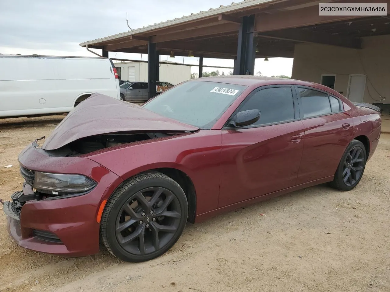 2021 Dodge Charger Sxt VIN: 2C3CDXBGXMH636466 Lot: 59332444