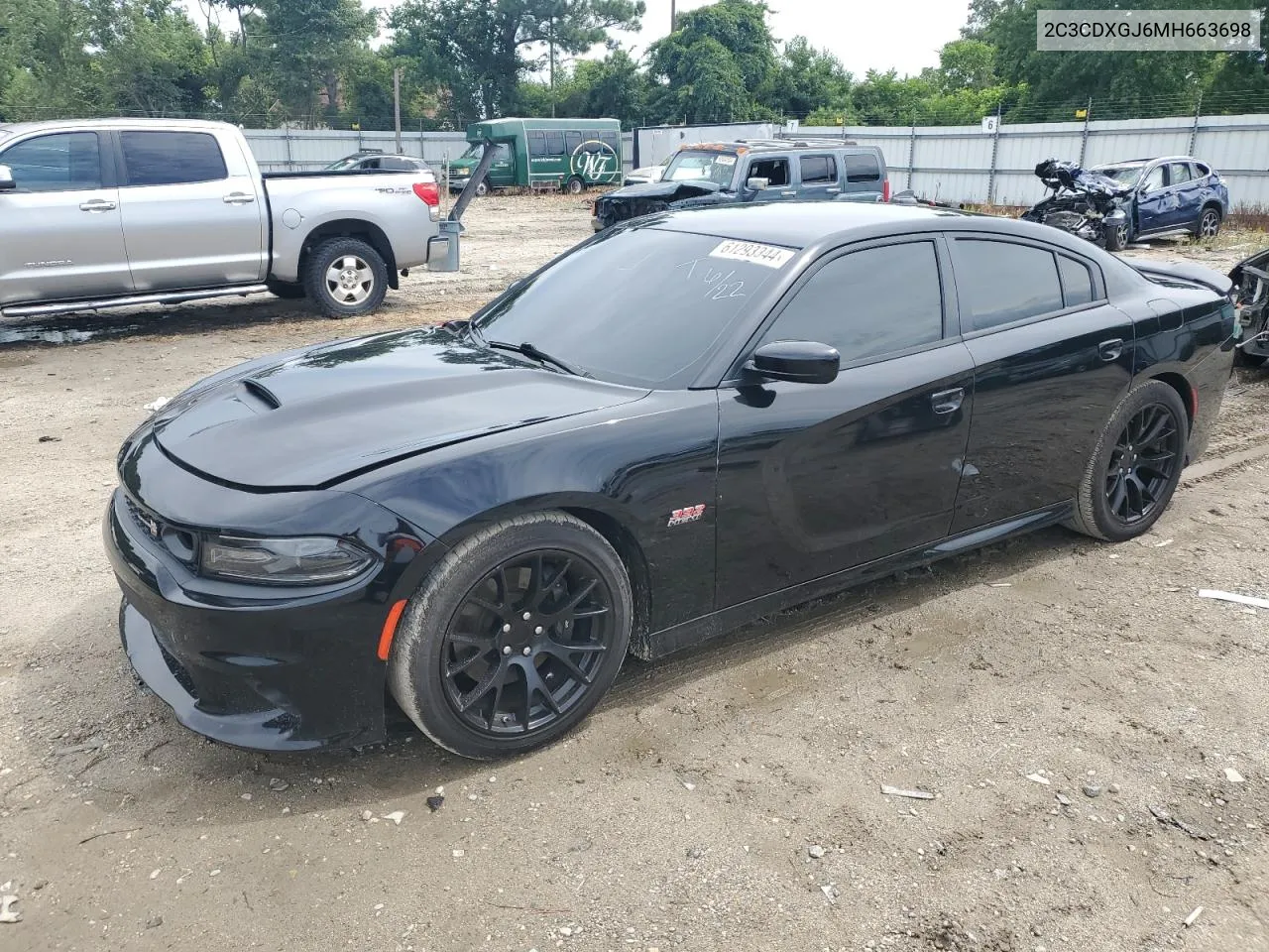 2021 Dodge Charger Scat Pack VIN: 2C3CDXGJ6MH663698 Lot: 61293344