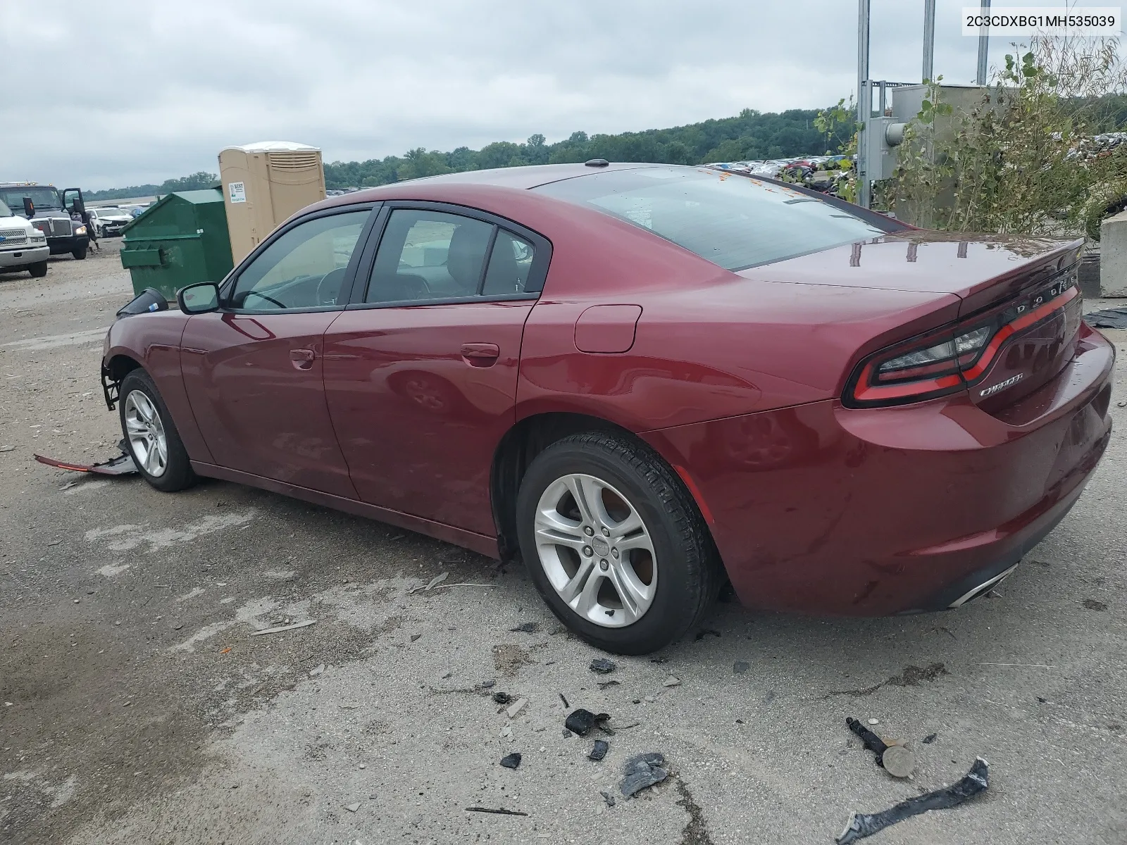 2021 Dodge Charger Sxt VIN: 2C3CDXBG1MH535039 Lot: 61691854