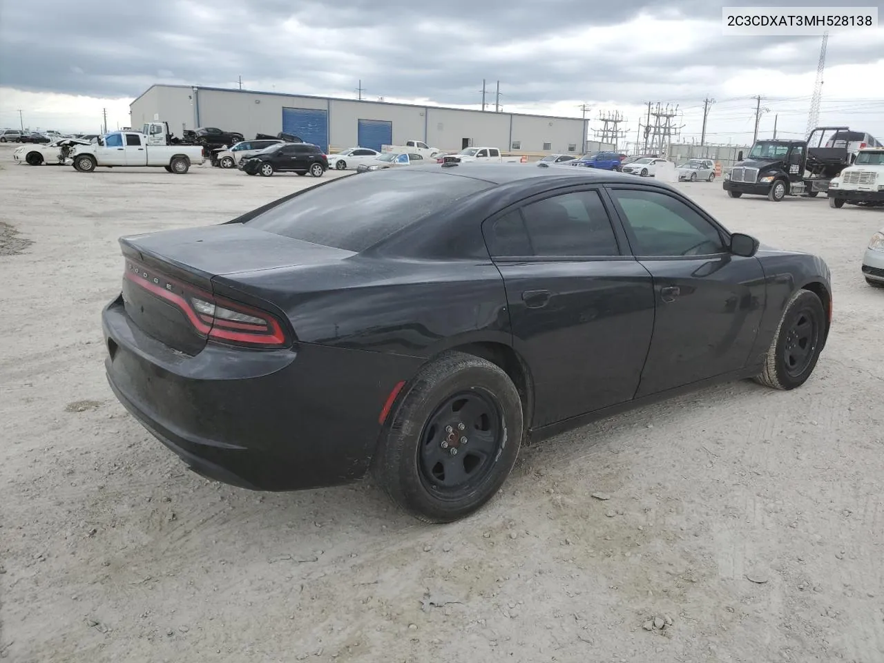 2021 Dodge Charger Police VIN: 2C3CDXAT3MH528138 Lot: 62244084