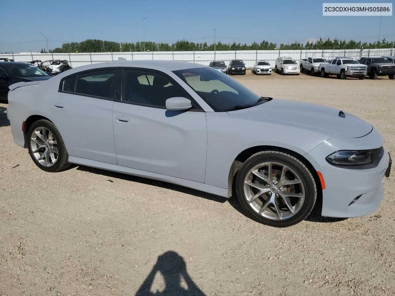 2021 Dodge Charger Gt VIN: 2C3CDXHG3MH505886 Lot: 62474354