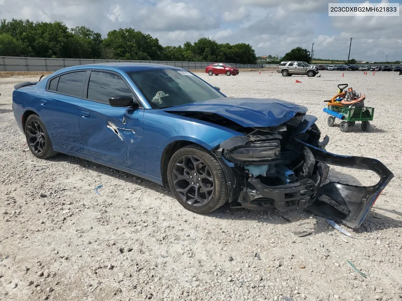 2021 Dodge Charger Sxt VIN: 2C3CDXBG2MH621833 Lot: 63097254