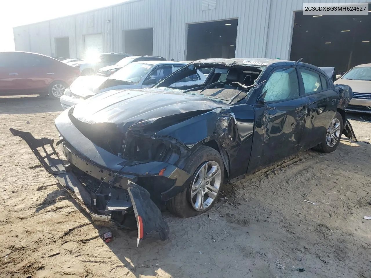 2021 Dodge Charger Sxt VIN: 2C3CDXBG3MH624627 Lot: 67521734