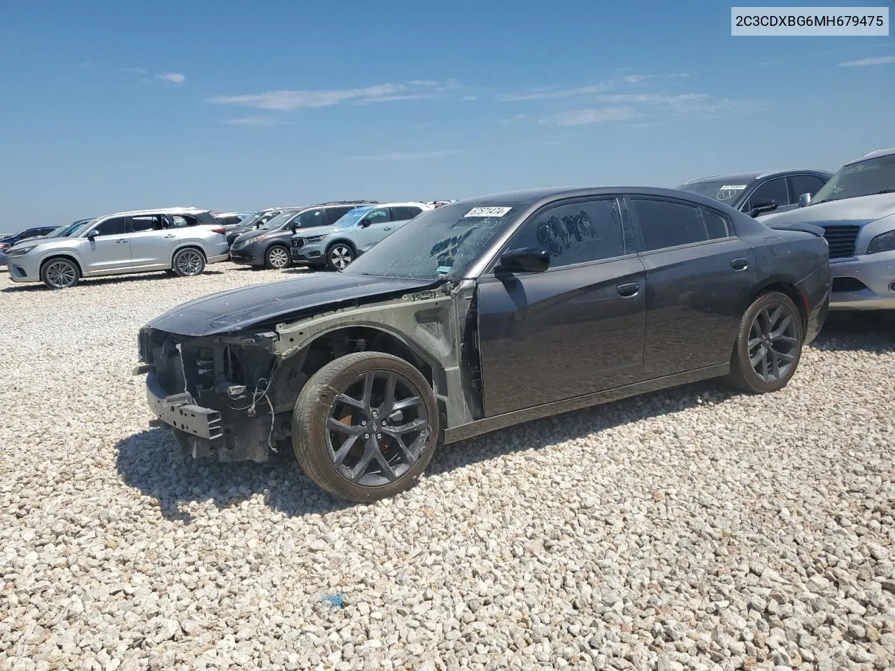 2021 Dodge Charger Sxt VIN: 2C3CDXBG6MH679475 Lot: 67571474