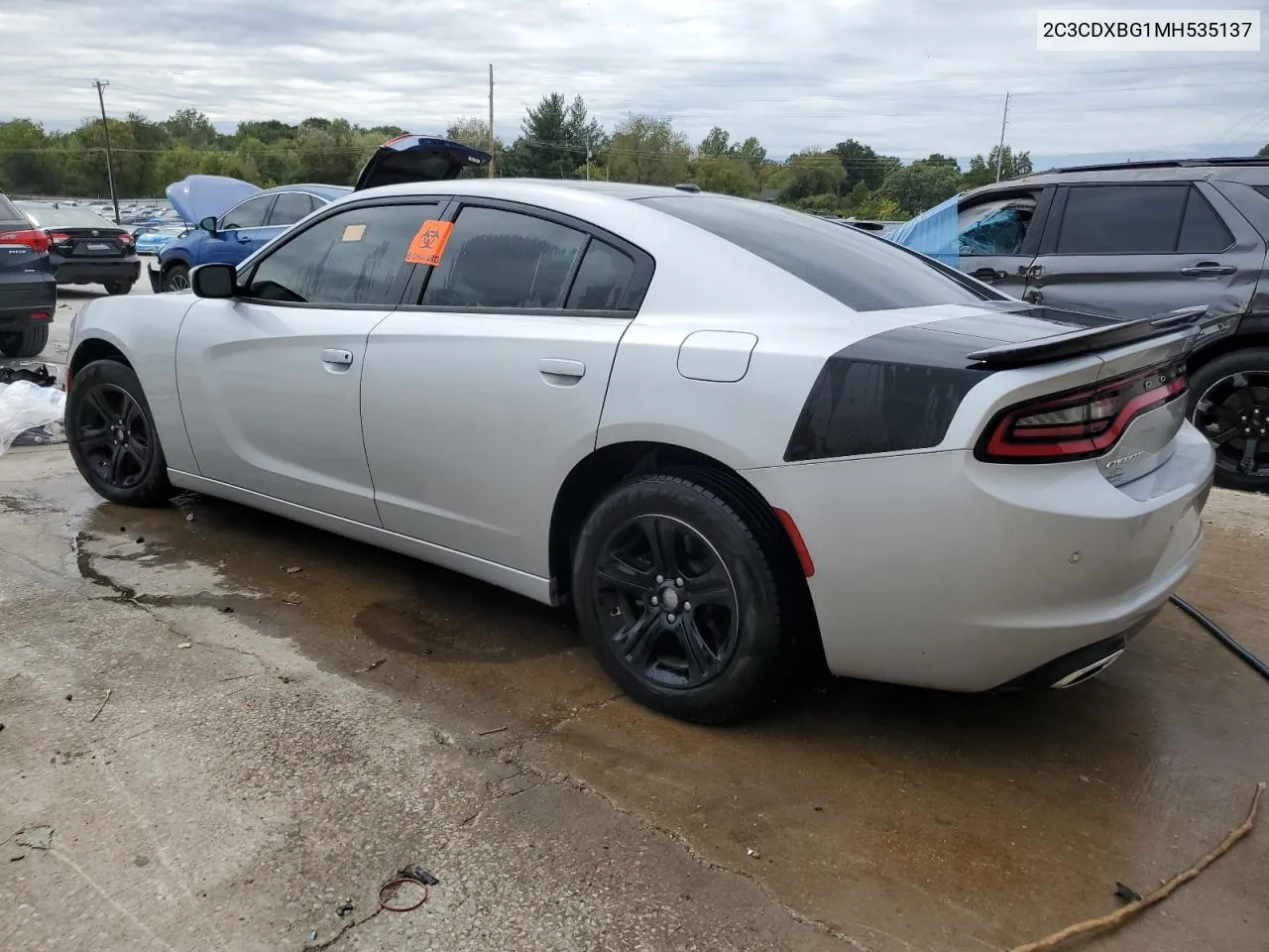 2021 Dodge Charger Sxt VIN: 2C3CDXBG1MH535137 Lot: 68104164