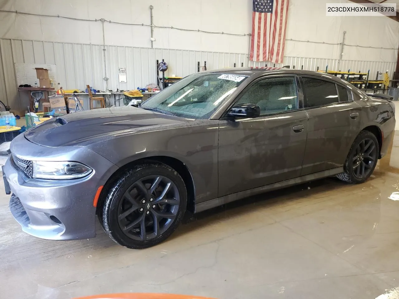 2C3CDXHGXMH518778 2021 Dodge Charger Gt