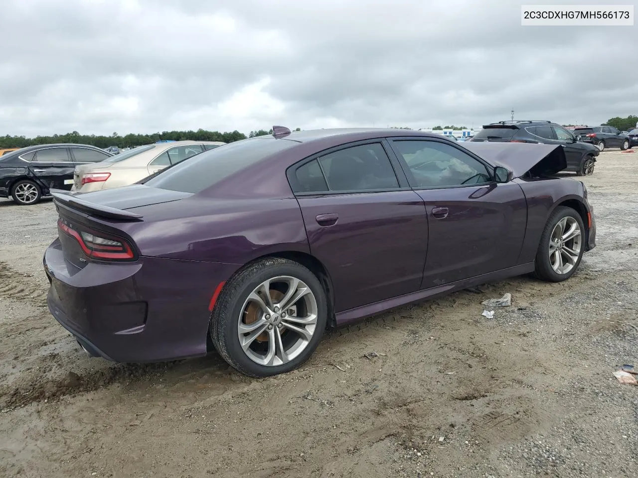 2021 Dodge Charger Gt VIN: 2C3CDXHG7MH566173 Lot: 69576614