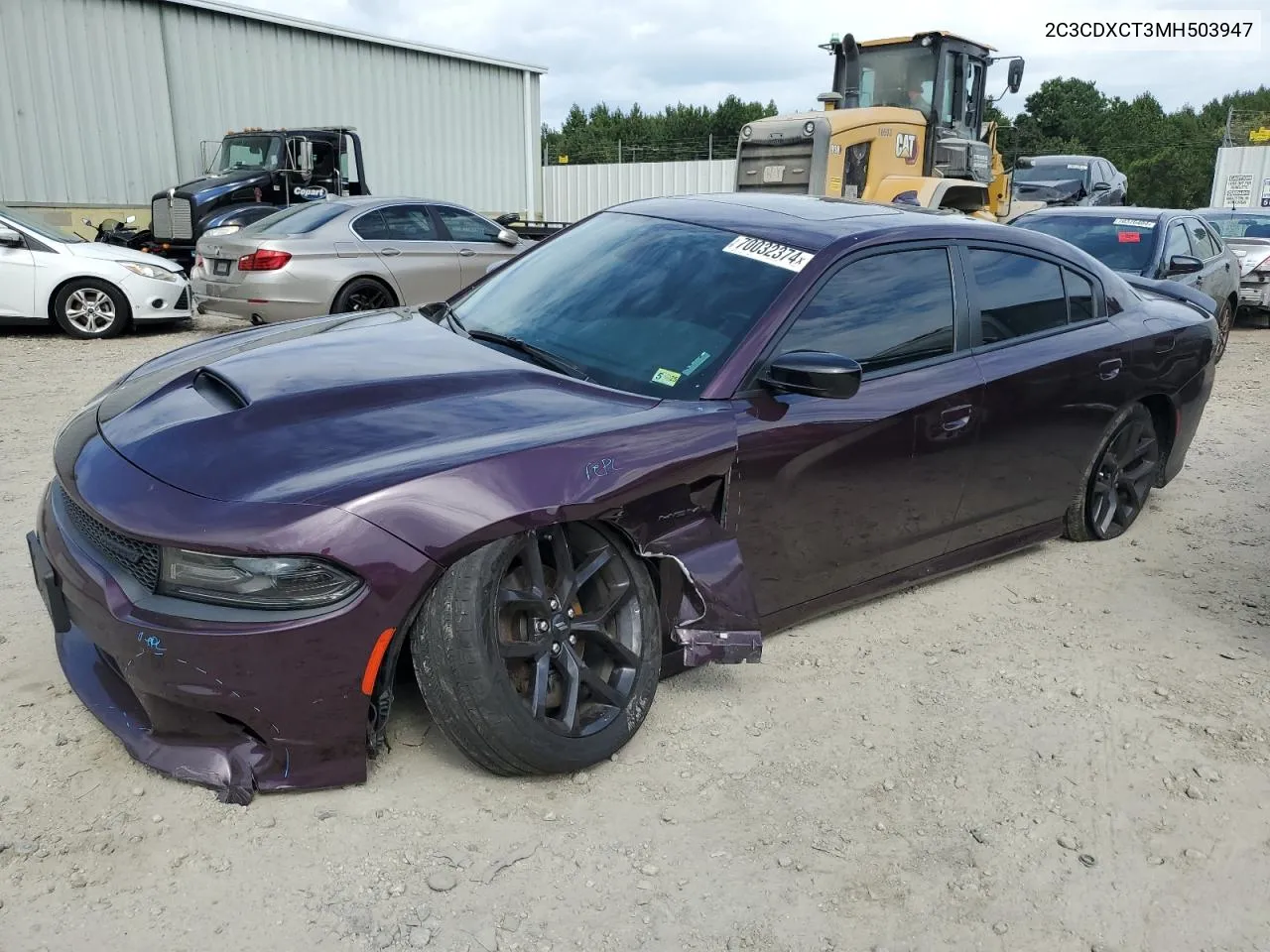 2021 Dodge Charger R/T VIN: 2C3CDXCT3MH503947 Lot: 70032374