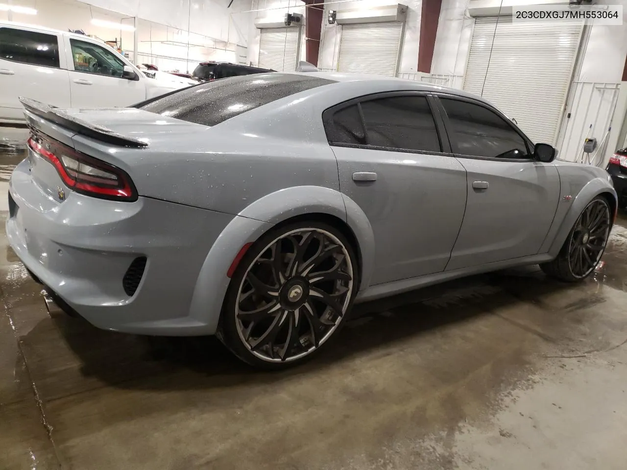 2021 Dodge Charger Scat Pack VIN: 2C3CDXGJ7MH553064 Lot: 70194004