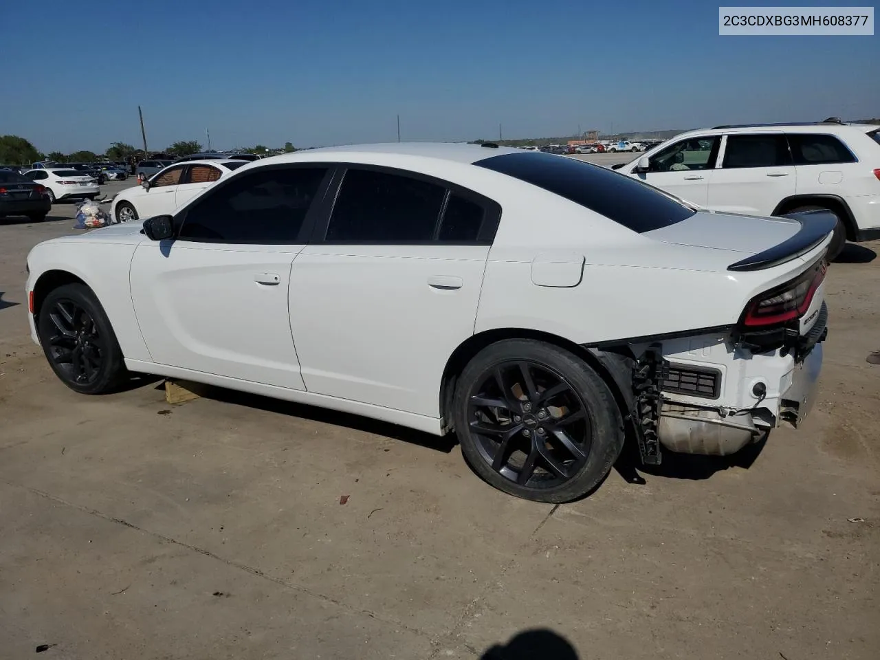 2021 Dodge Charger Sxt VIN: 2C3CDXBG3MH608377 Lot: 70823234