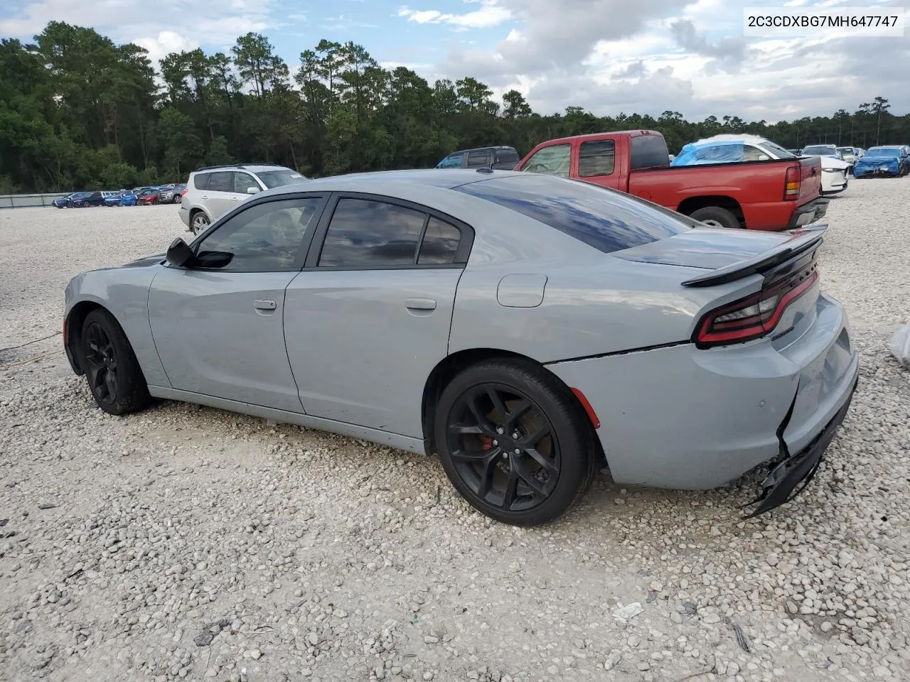 2021 Dodge Charger Sxt VIN: 2C3CDXBG7MH647747 Lot: 71041314