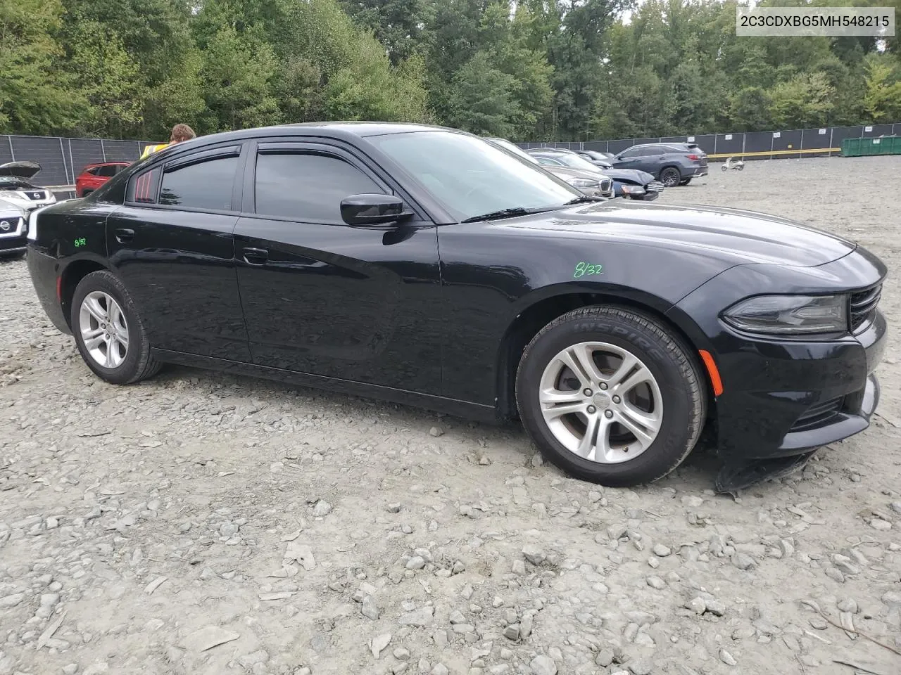 2021 Dodge Charger Sxt VIN: 2C3CDXBG5MH548215 Lot: 71766604