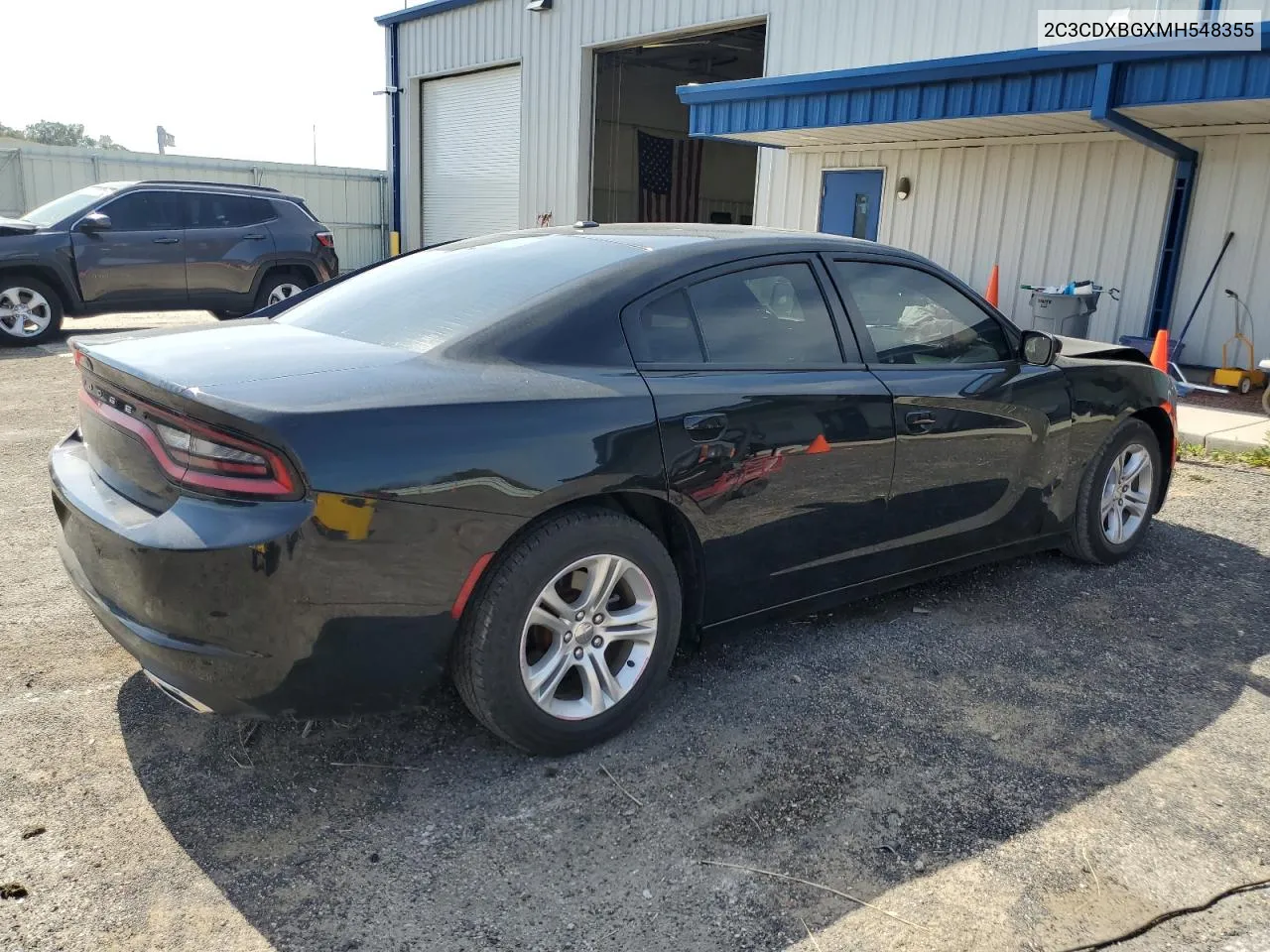 2021 Dodge Charger Sxt VIN: 2C3CDXBGXMH548355 Lot: 72236524