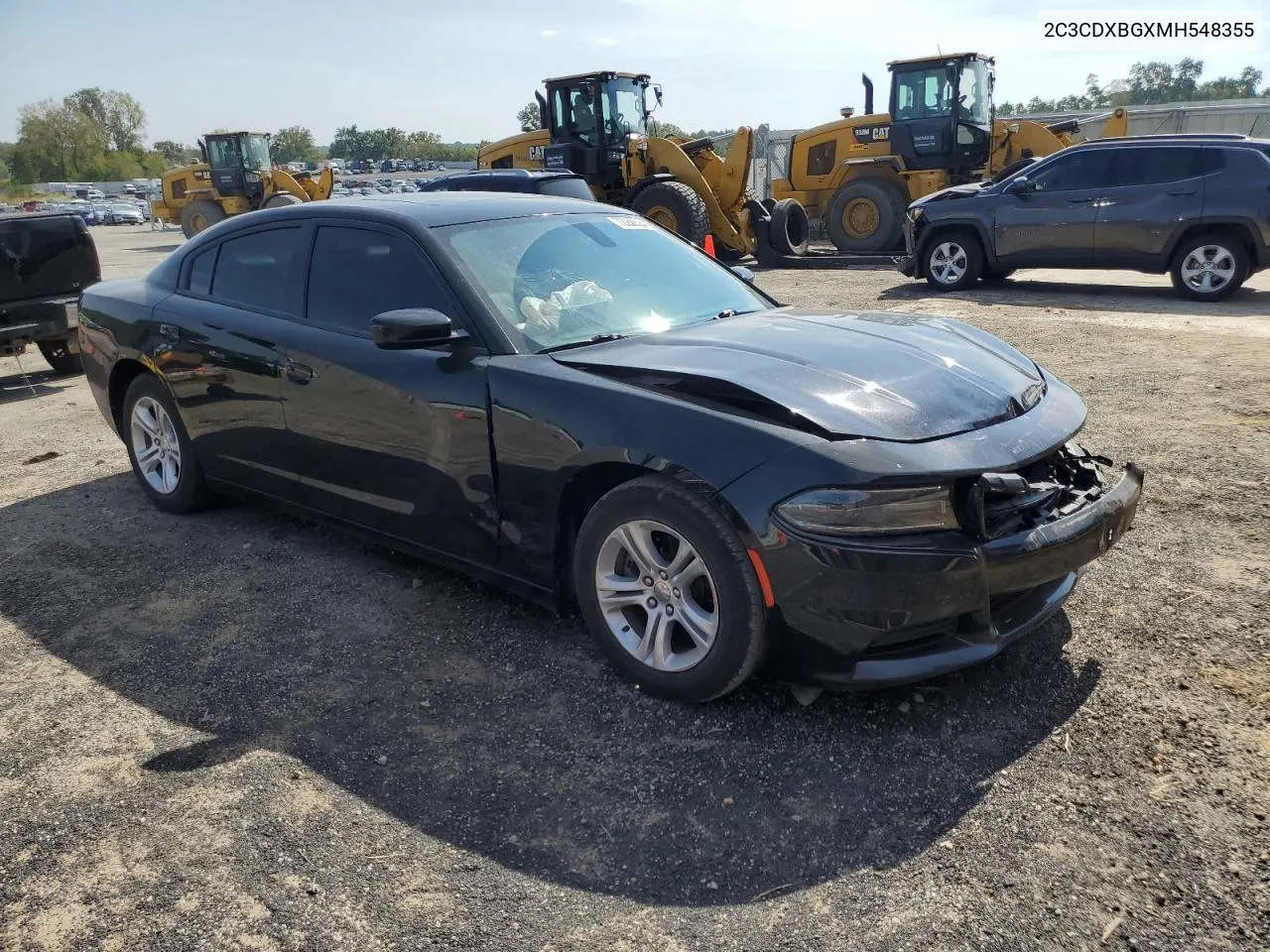 2021 Dodge Charger Sxt VIN: 2C3CDXBGXMH548355 Lot: 72236524