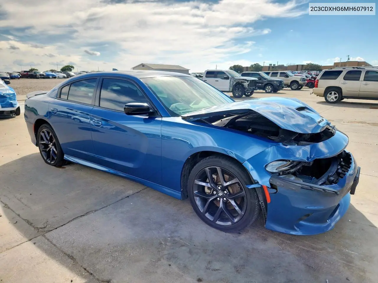 2C3CDXHG6MH607912 2021 Dodge Charger Gt