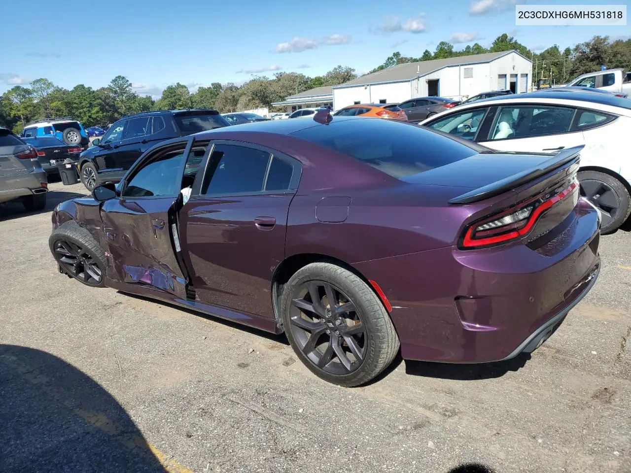 2C3CDXHG6MH531818 2021 Dodge Charger Gt