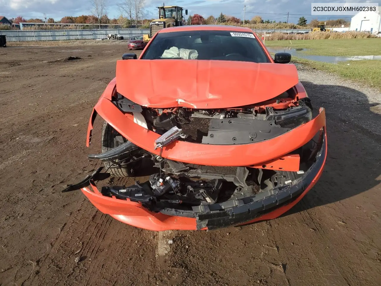 2C3CDXJGXMH602383 2021 Dodge Charger Sxt