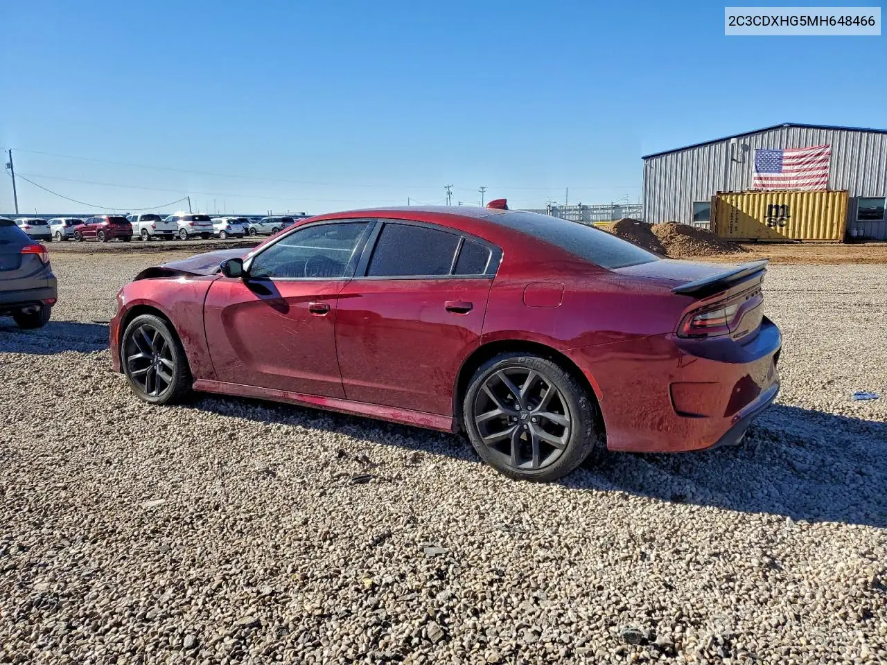 2C3CDXHG5MH648466 2021 Dodge Charger Gt