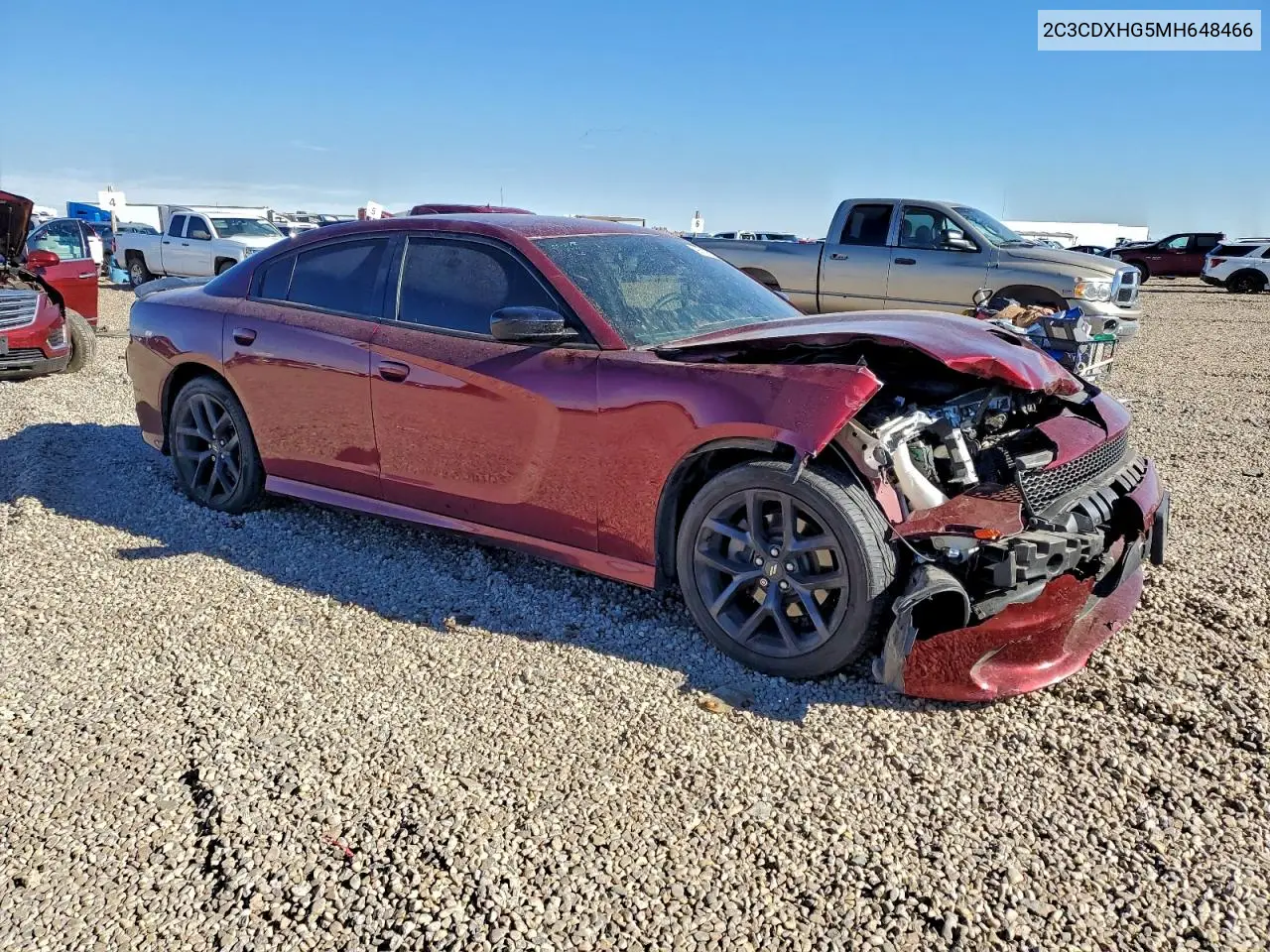 2C3CDXHG5MH648466 2021 Dodge Charger Gt