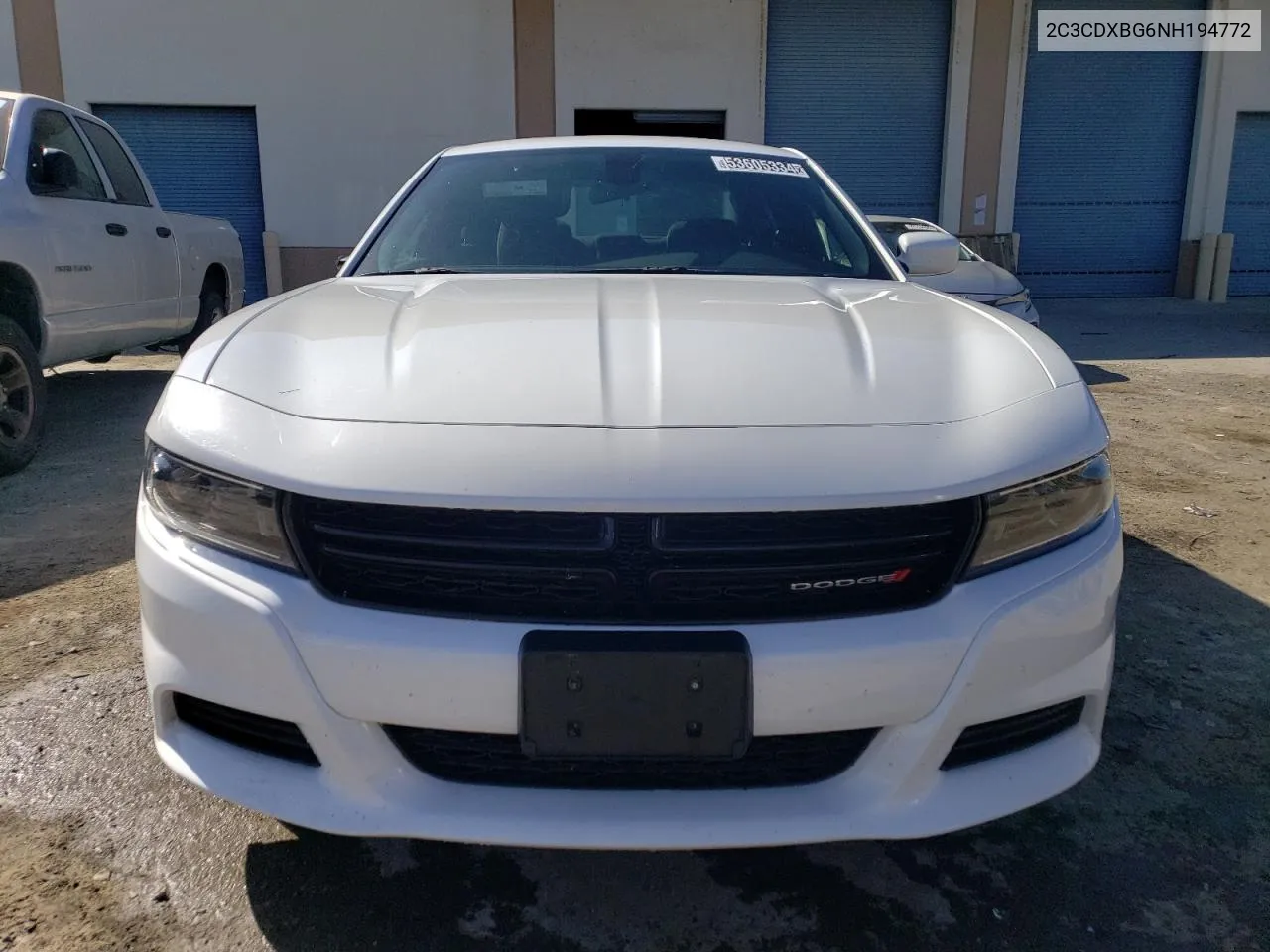 2022 Dodge Charger Sxt VIN: 2C3CDXBG6NH194772 Lot: 53605334