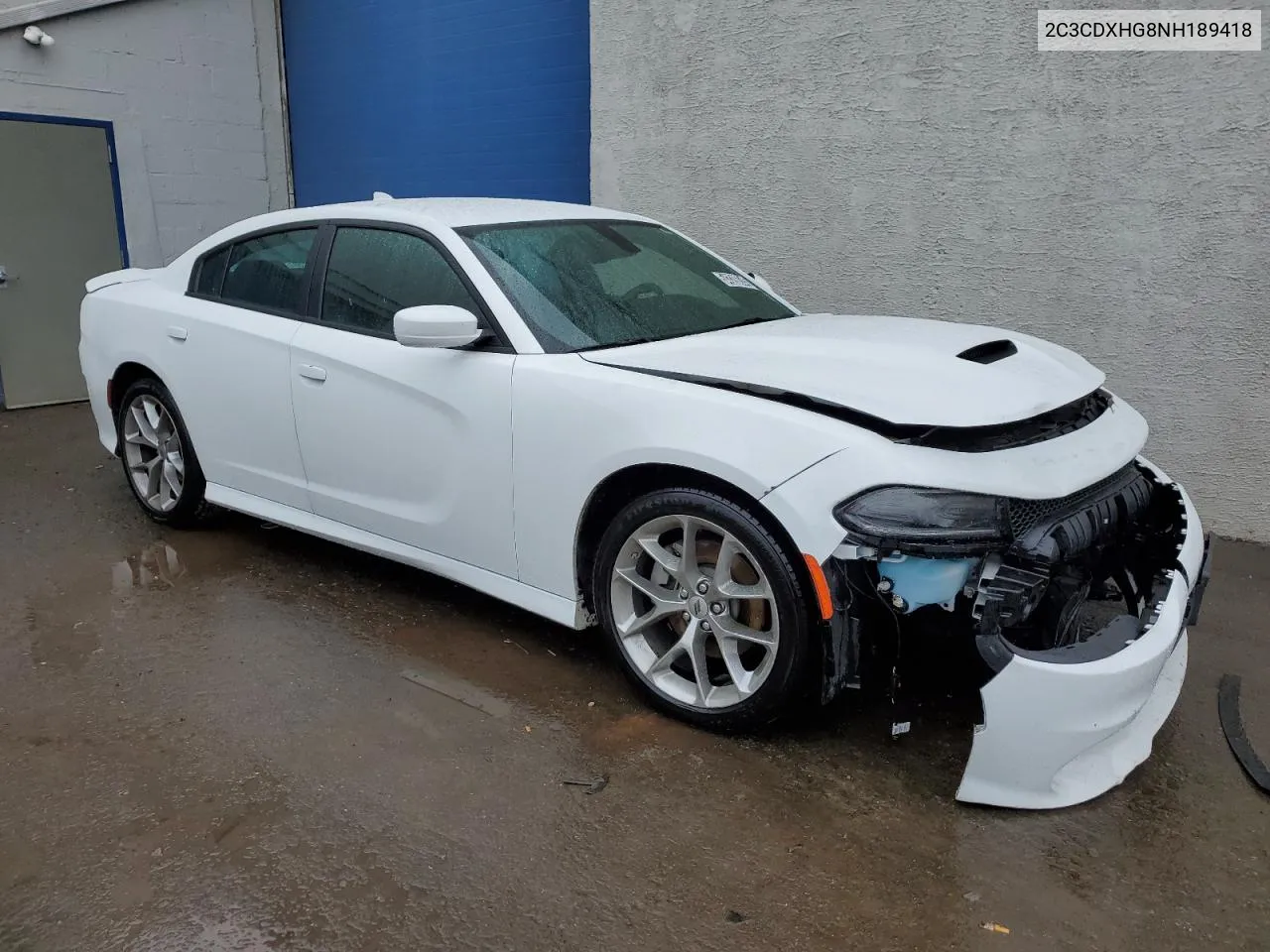 2022 Dodge Charger Gt VIN: 2C3CDXHG8NH189418 Lot: 54328634