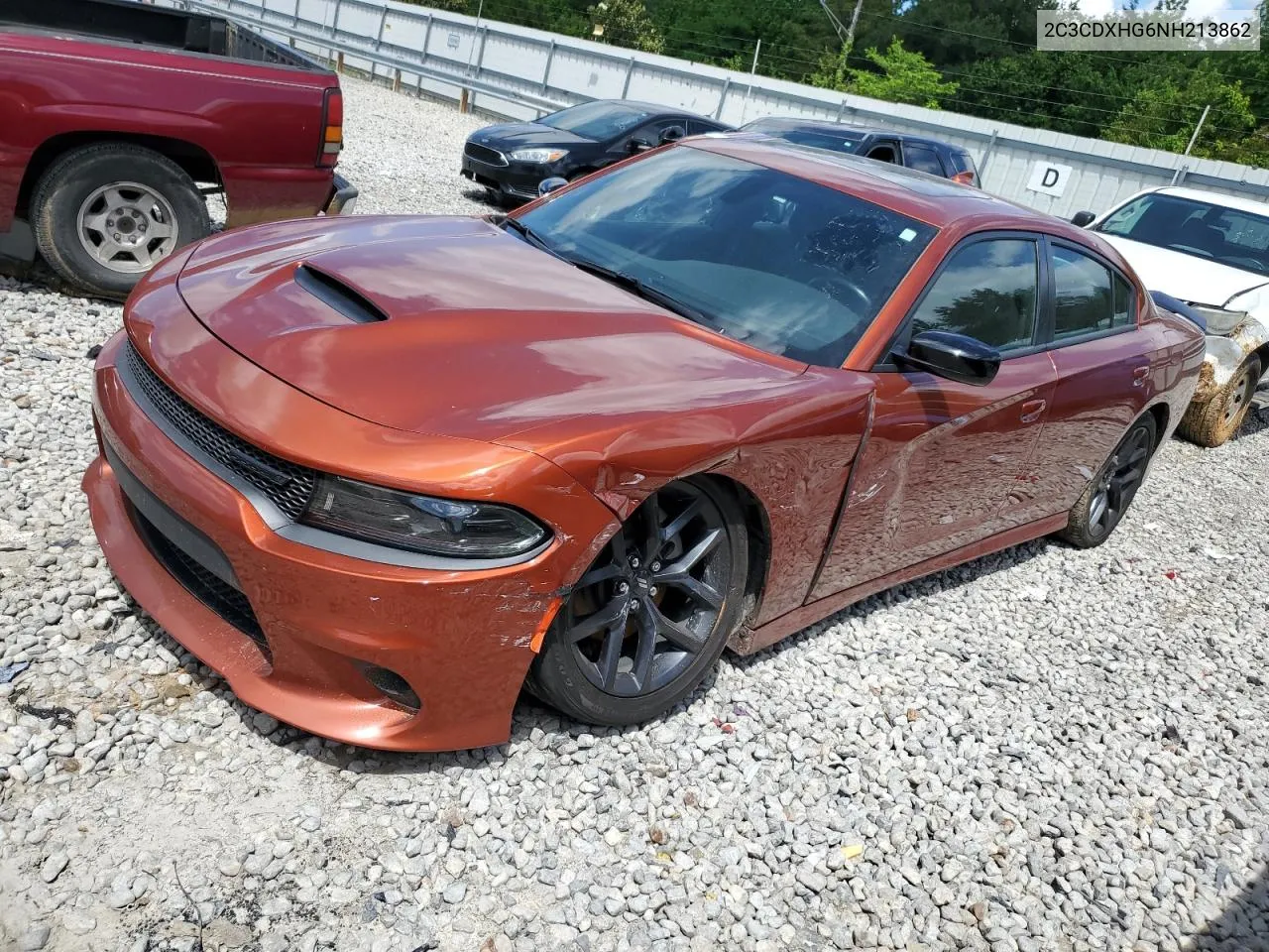 2022 Dodge Charger Gt VIN: 2C3CDXHG6NH213862 Lot: 54341594