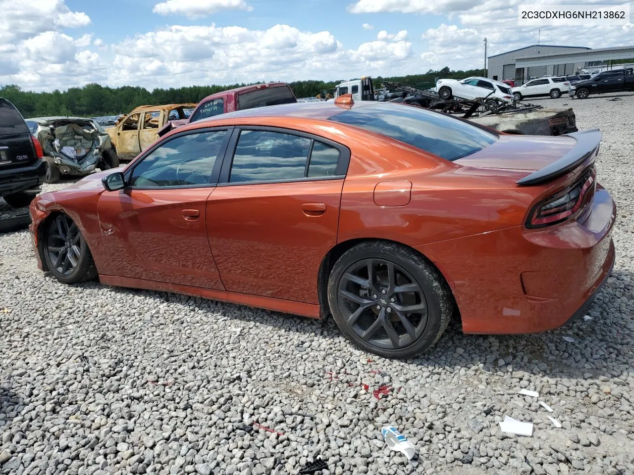 2022 Dodge Charger Gt VIN: 2C3CDXHG6NH213862 Lot: 54341594