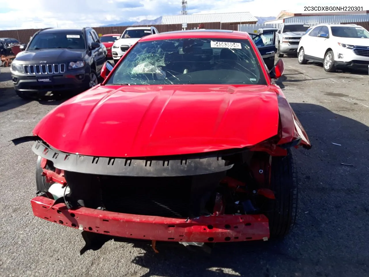 2022 Dodge Charger Sxt VIN: 2C3CDXBG0NH220301 Lot: 54563804