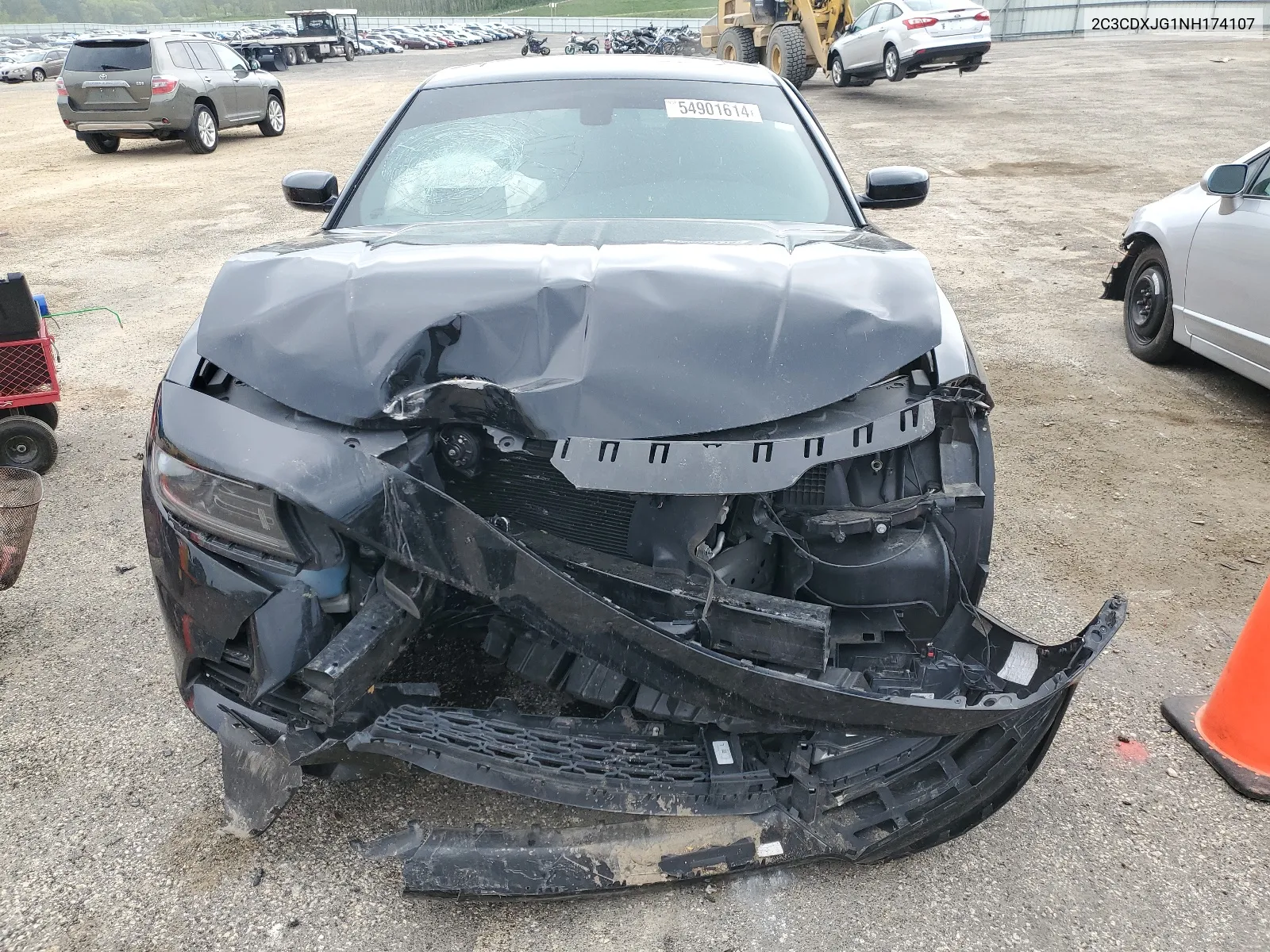 2022 Dodge Charger Sxt VIN: 2C3CDXJG1NH174107 Lot: 54901614