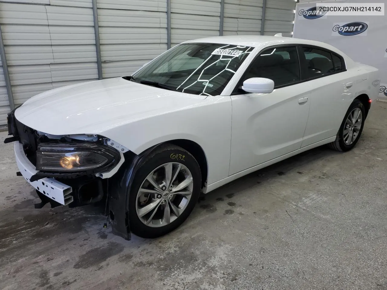 2022 Dodge Charger Sxt VIN: 2C3CDXJG7NH214142 Lot: 55100144