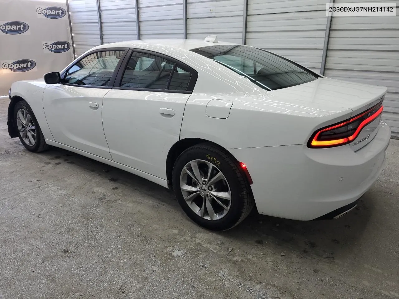 2022 Dodge Charger Sxt VIN: 2C3CDXJG7NH214142 Lot: 55100144