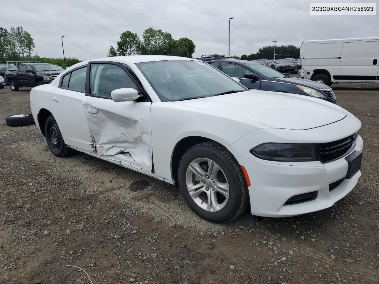 2022 Dodge Charger Sxt VIN: 2C3CDXBG4NH258923 Lot: 55202364