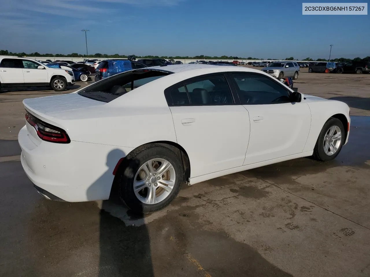 2022 Dodge Charger Sxt VIN: 2C3CDXBG6NH157267 Lot: 55321384