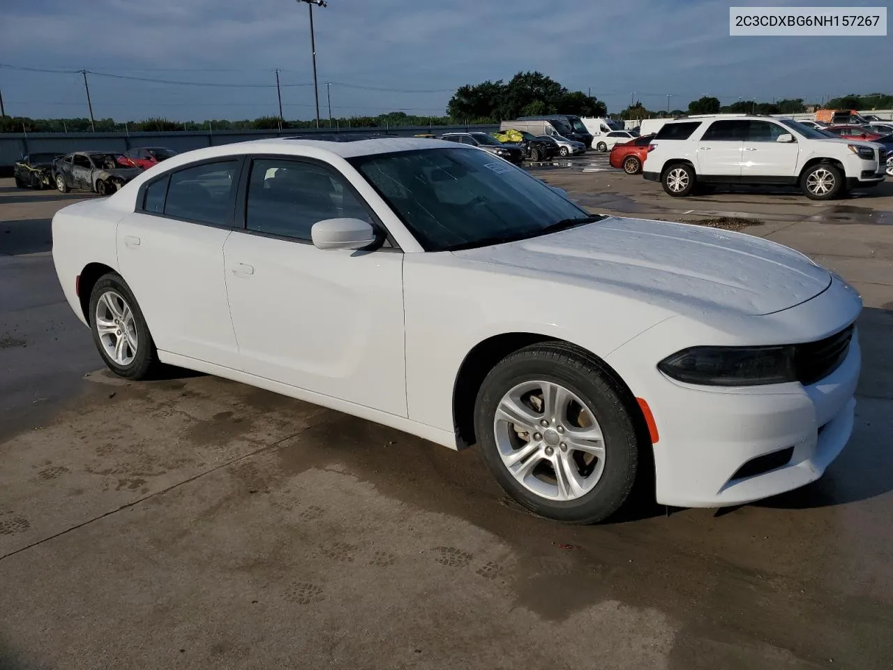 2022 Dodge Charger Sxt VIN: 2C3CDXBG6NH157267 Lot: 55321384