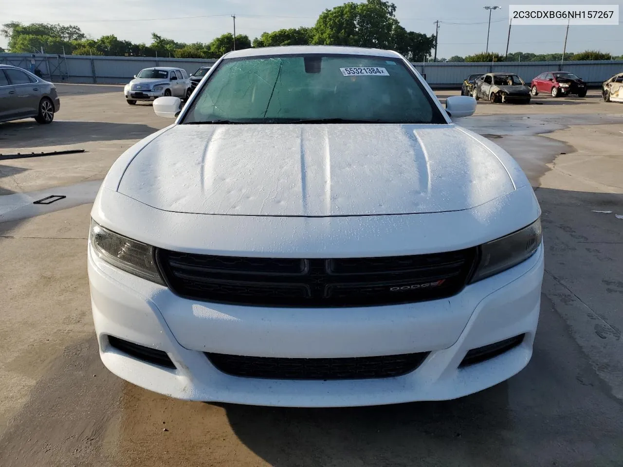 2022 Dodge Charger Sxt VIN: 2C3CDXBG6NH157267 Lot: 55321384