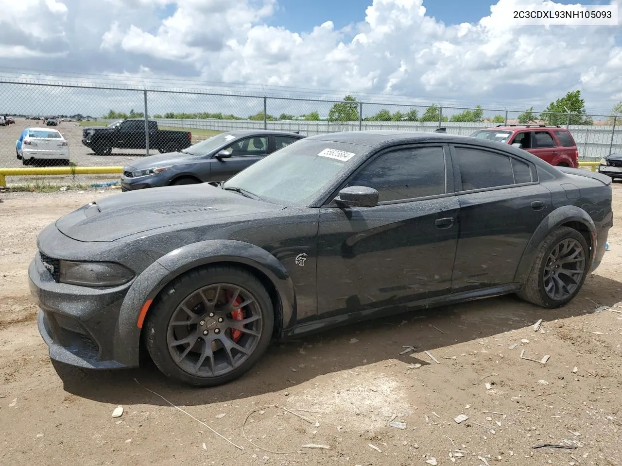 2022 Dodge Charger Srt Hellcat VIN: 2C3CDXL93NH105093 Lot: 55625684