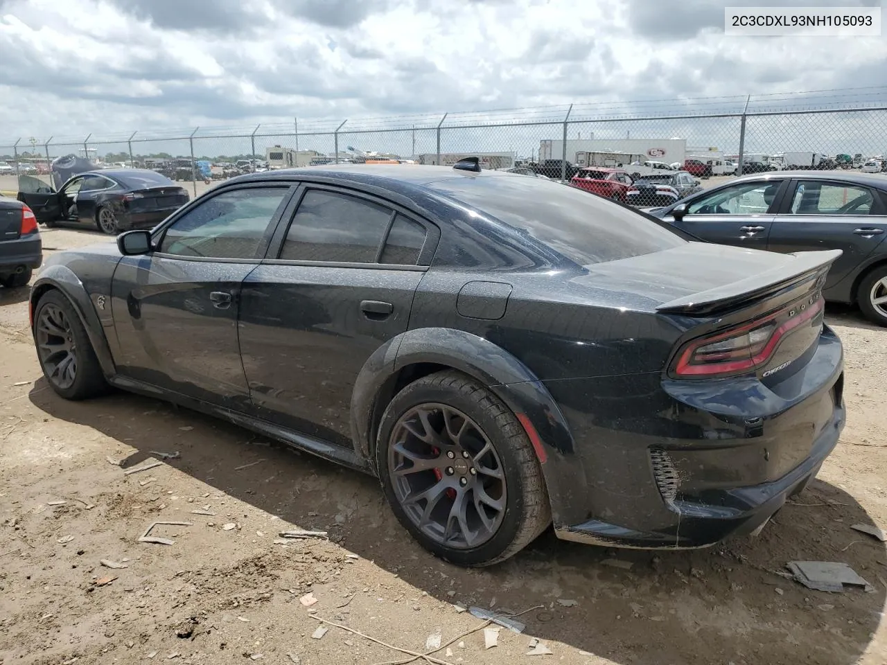 2022 Dodge Charger Srt Hellcat VIN: 2C3CDXL93NH105093 Lot: 55625684