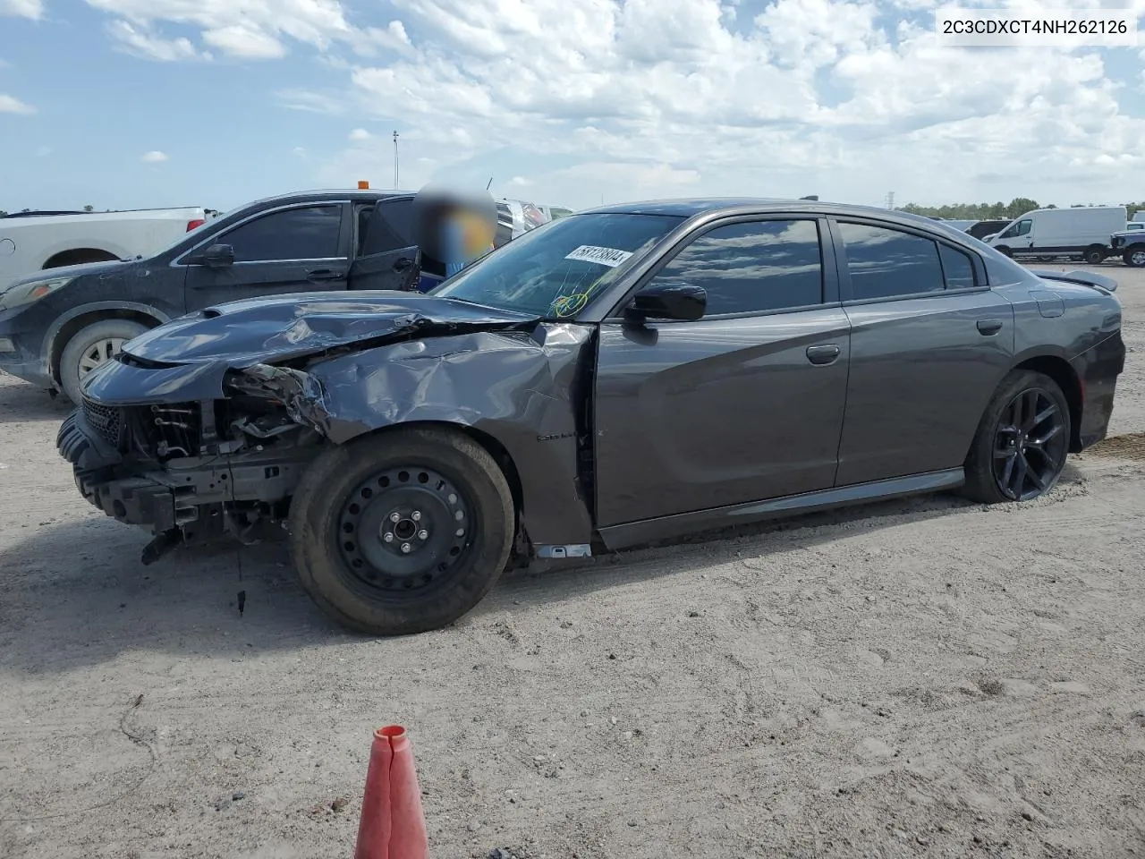 2022 Dodge Charger R/T VIN: 2C3CDXCT4NH262126 Lot: 58123804