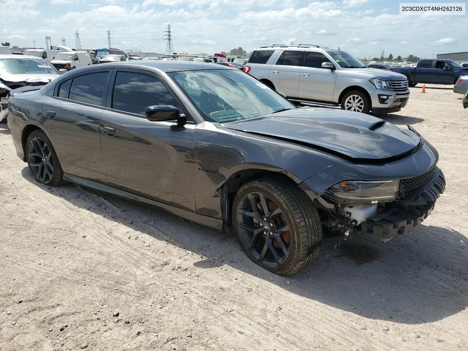 2022 Dodge Charger R/T VIN: 2C3CDXCT4NH262126 Lot: 58123804