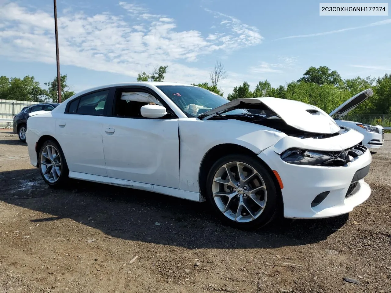 2022 Dodge Charger Gt VIN: 2C3CDXHG6NH172374 Lot: 62120064