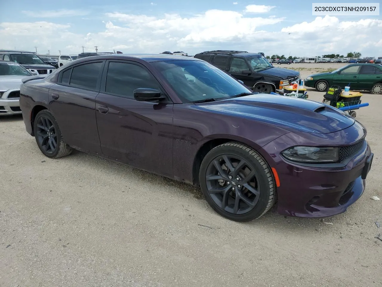 2022 Dodge Charger R/T VIN: 2C3CDXCT3NH209157 Lot: 63387894