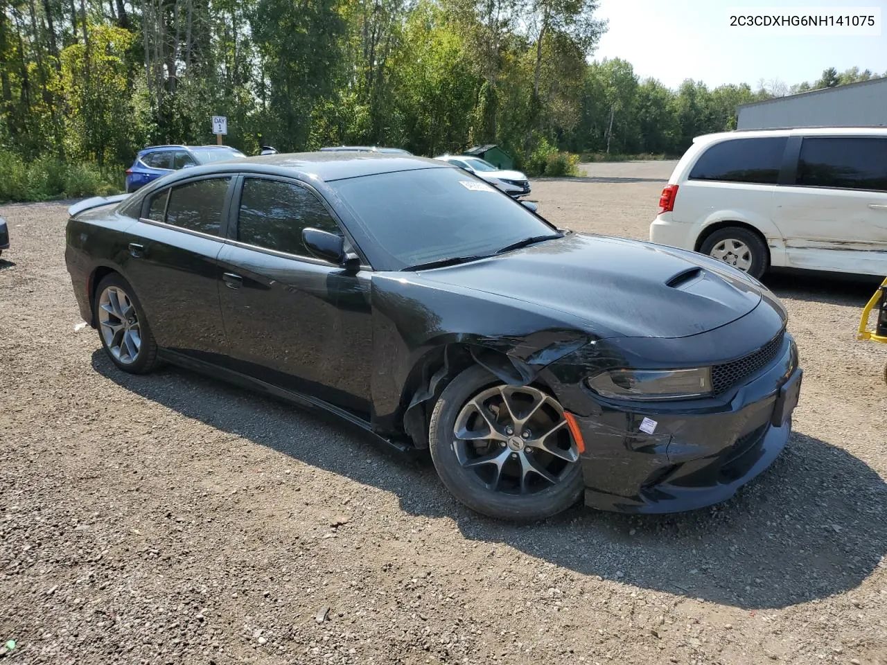 2022 Dodge Charger Gt VIN: 2C3CDXHG6NH141075 Lot: 64089514