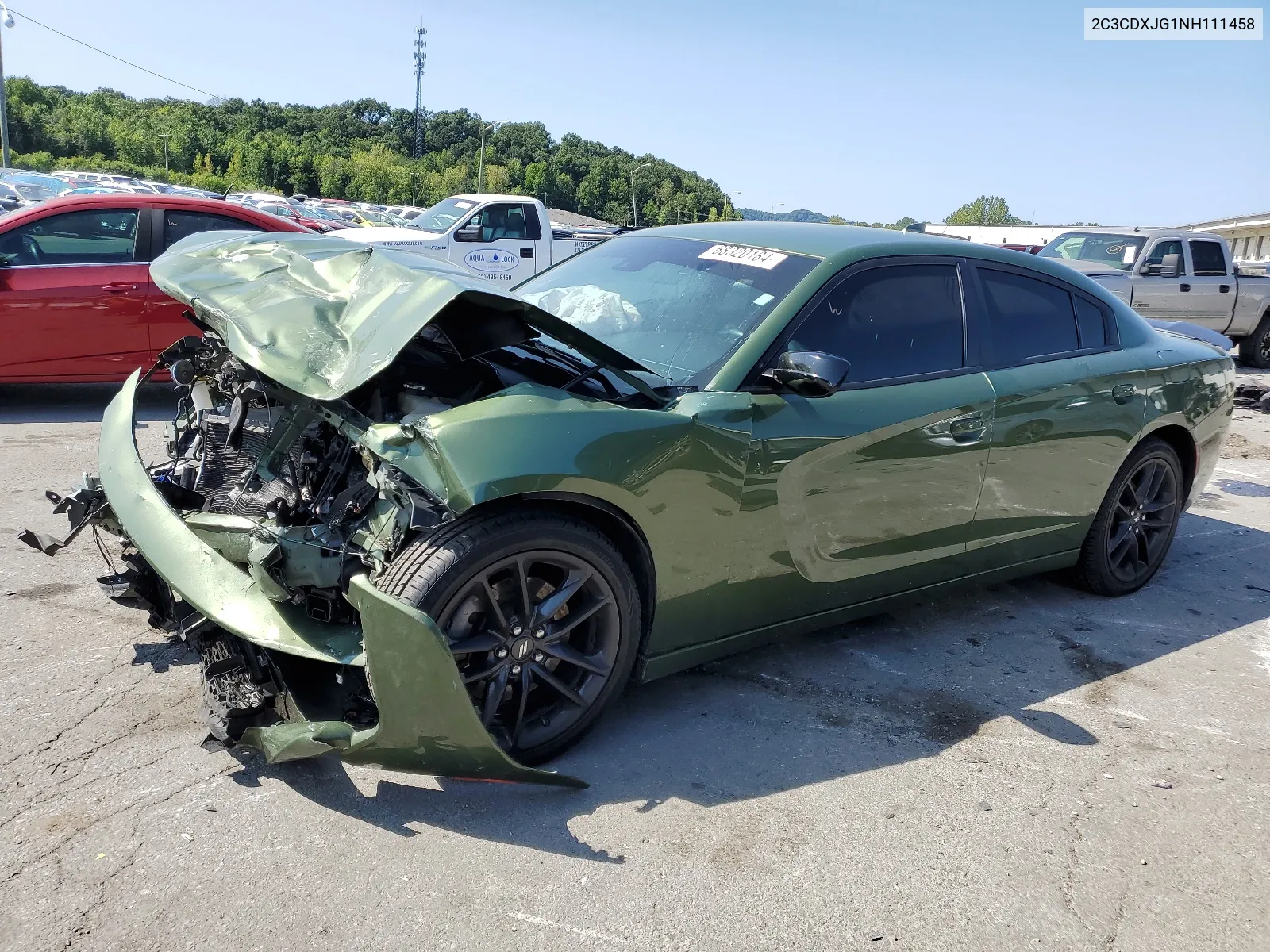 2022 Dodge Charger Sxt VIN: 2C3CDXJG1NH111458 Lot: 68320184