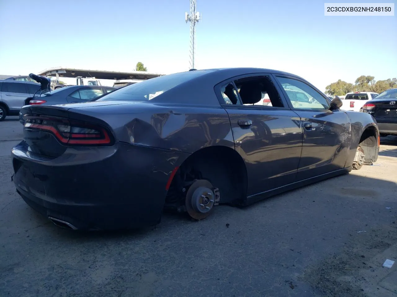 2022 Dodge Charger Sxt VIN: 2C3CDXBG2NH248150 Lot: 69273354